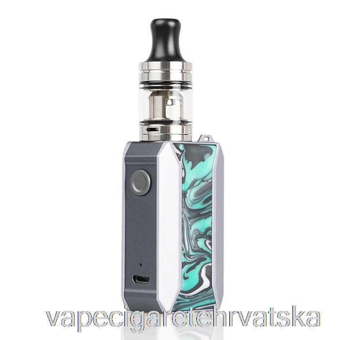 Vape Cigarete Voopoo Drag Baby Trio 25w Starter Kit Teal Blue